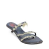 d-havanna kittie D-Havanna Kittie-Yırtık-denim kristalli terlikler
