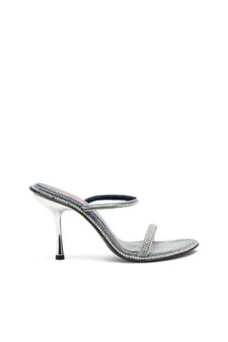 d-havanna sdl D-Havanna-Kristalli denim topuklu terlik