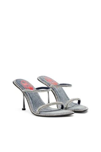 d-havanna sdl D-Havanna-Kristalli denim topuklu terlik