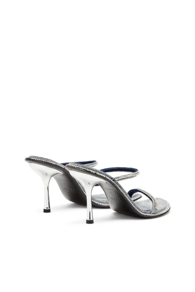 d-havanna sdl D-Havanna-Kristalli denim topuklu terlik