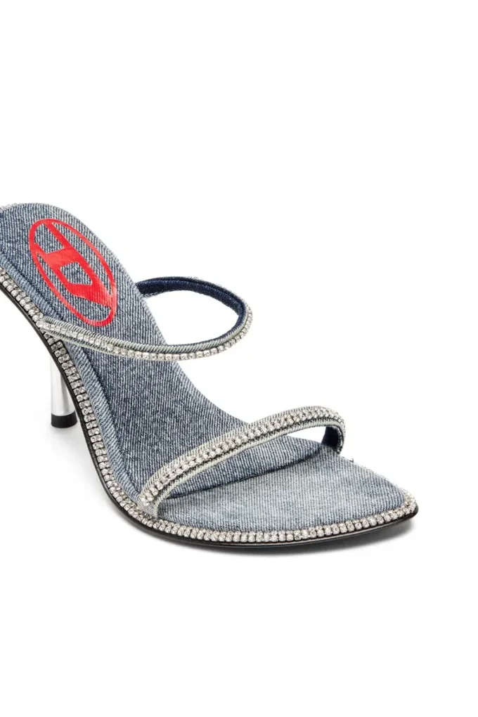 d-havanna sdl D-Havanna-Kristalli denim topuklu terlik