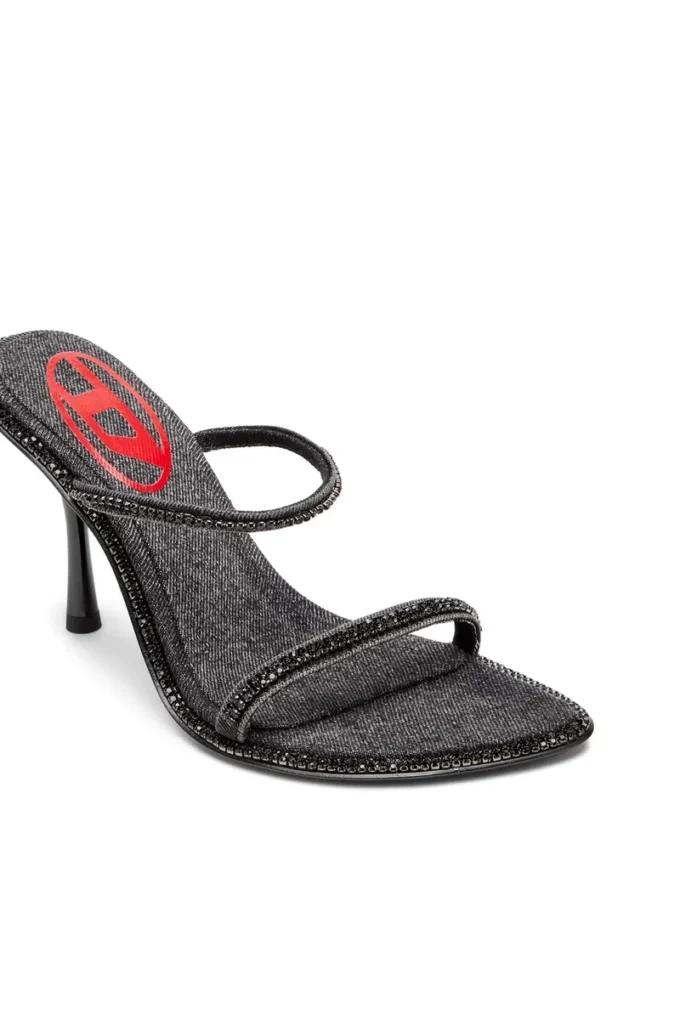 d-havanna sdl D-Havanna-Kristalli denim topuklu terlik