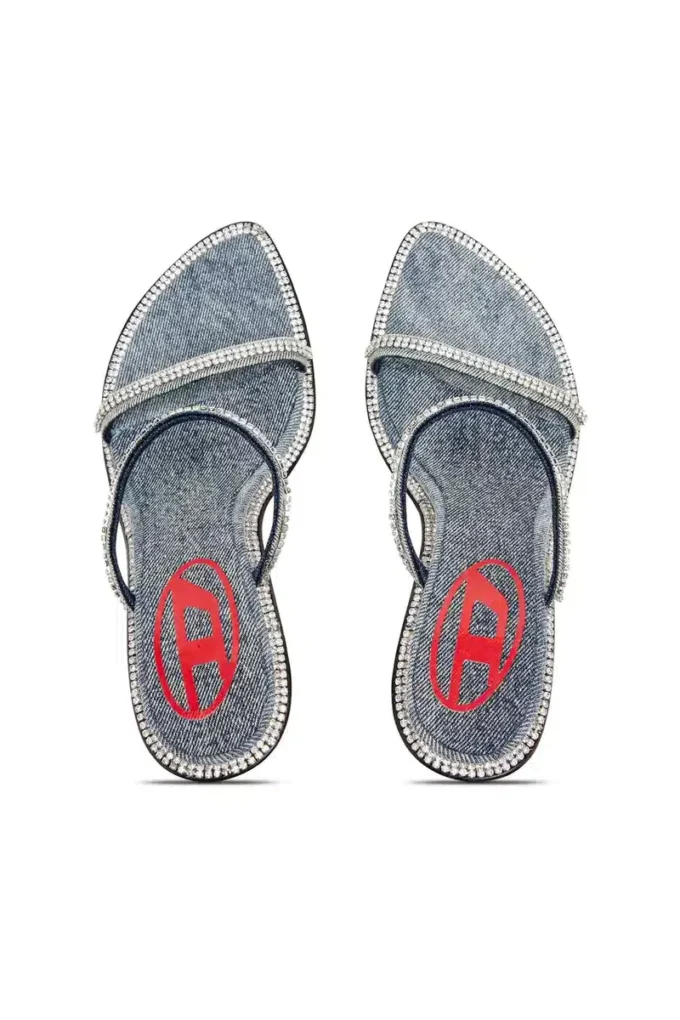 d-havanna sdl D-Havanna-Kristalli denim topuklu terlik