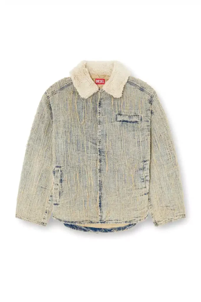 d-ivar-s Floating-thread jakarlı denim ceket