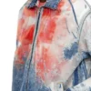d-krap-fse Logo detaylı devoré denim ceket