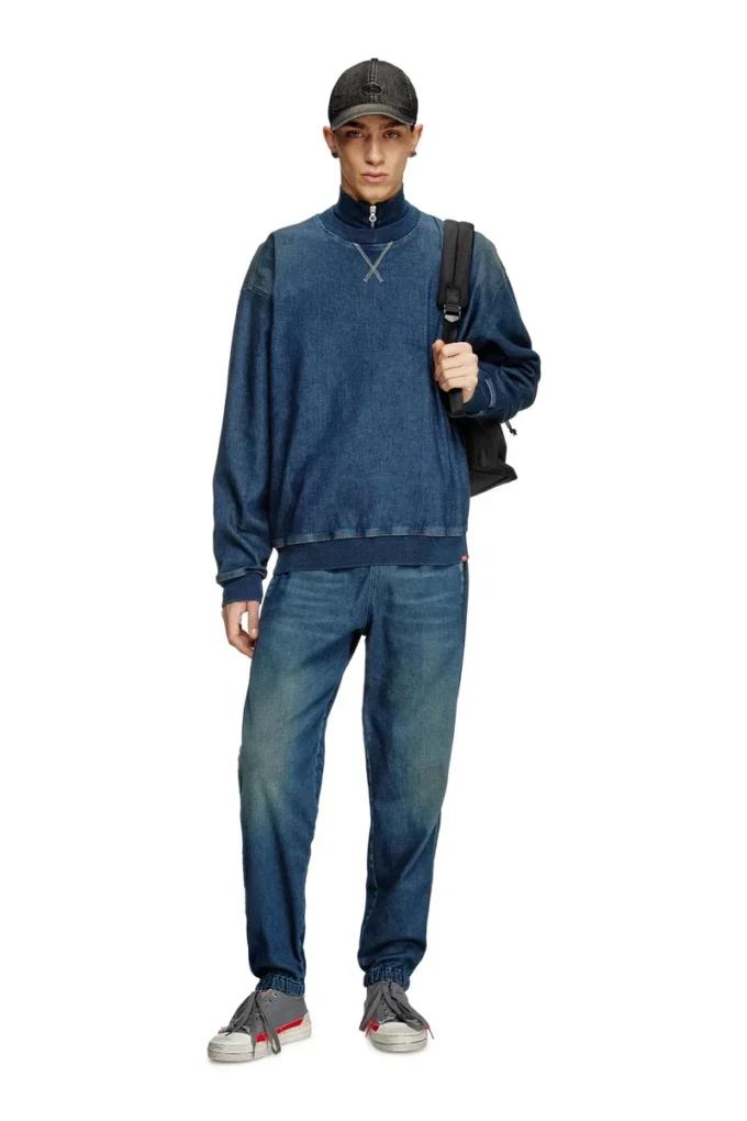 d-kriby-s track Track Denim sweatshirt