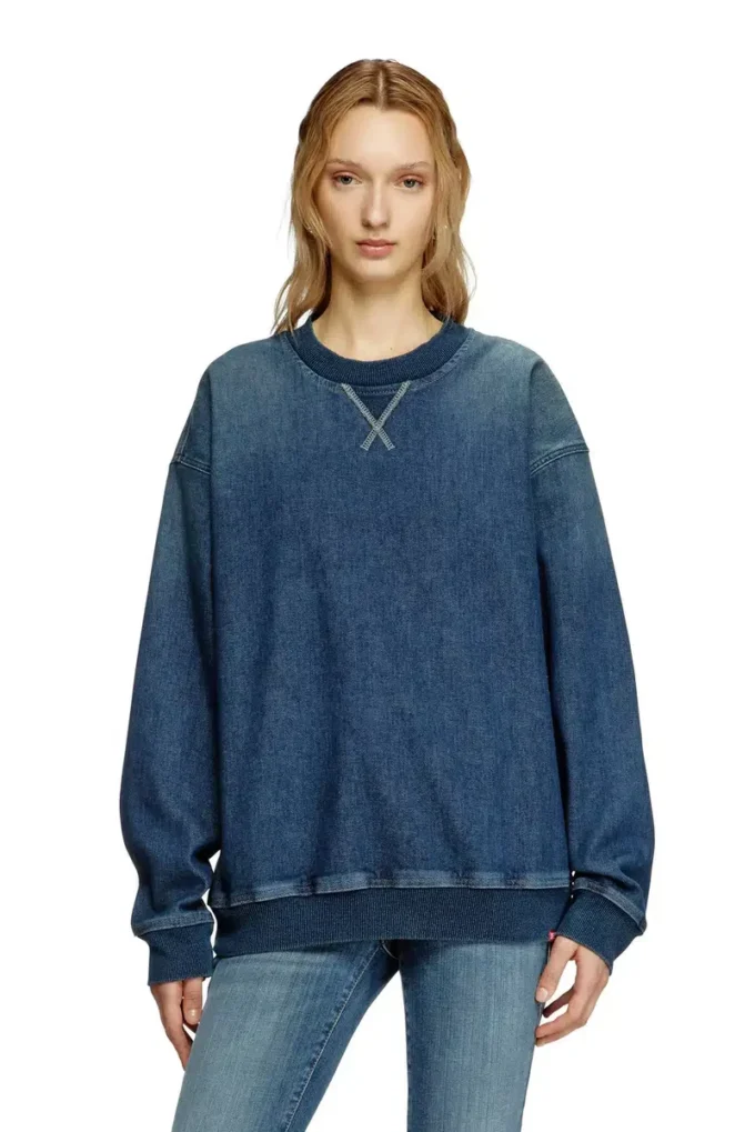 d-kriby-s track Track Denim sweatshirt