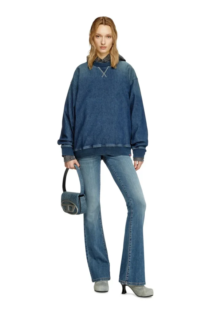 d-kriby-s track Track Denim sweatshirt