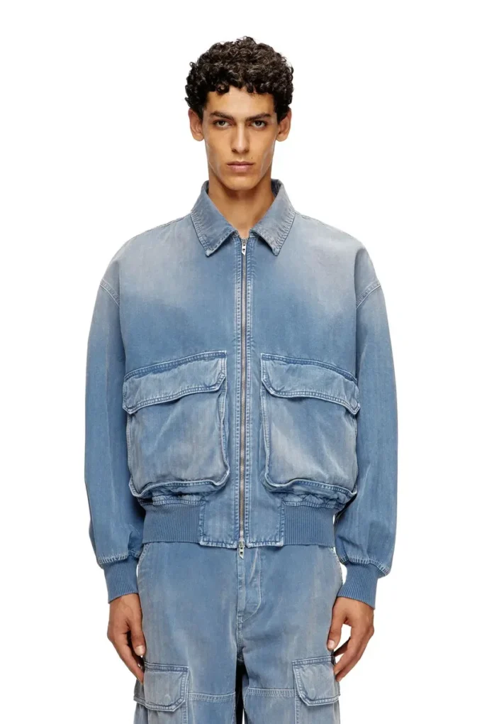 d-kurz Renkli balıksırtı denim ceket d-kurz Renkli balıksırtı denim ceket