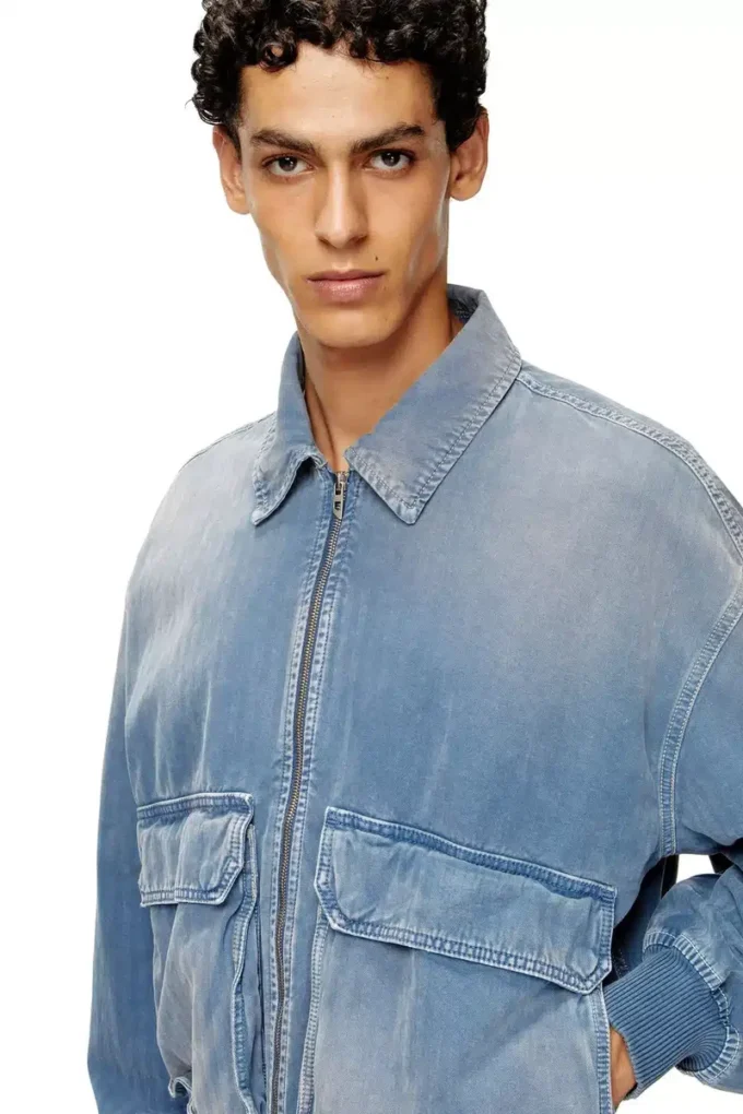 d-kurz Renkli balıksırtı denim ceket d-kurz Renkli balıksırtı denim ceket
