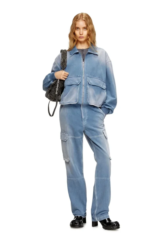 d-kurz Renkli balıksırtı denim ceket d-kurz Renkli balıksırtı denim ceket