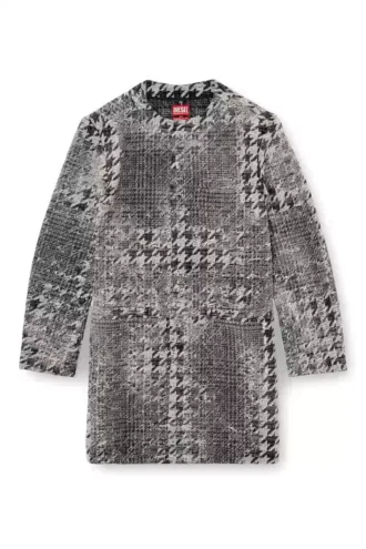 d-lot-fsh Prens of Wales jakarlı denim ceket