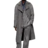 d-matthew-s Desenli denim trençkot