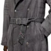 d-matthew-s Desenli denim trençkot