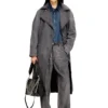 d-matthew-s Desenli denim trençkot