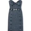 d-ony Denim görünümlü jarse midi elbise d-ony Denim görünümlü jarse midi elbise