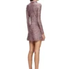 d-polyna Lycra elbise, buklet desenli