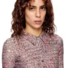 d-polyna Lycra elbise, buklet desenli
