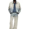 d-ranger Prince of Wales jakarlı denim trucker ceket