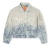 d-ranger Prince of Wales jakarlı denim trucker ceket