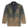 d-reg-s Akıcı gölgeli denim blazer d-reg-s Akıcı gölgeli denim blazer
