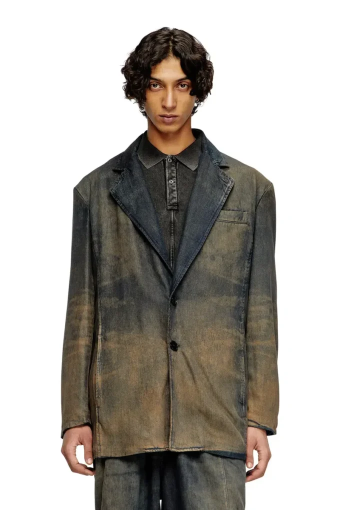d-reg-s Akıcı gölgeli denim blazer d-reg-s Akıcı gölgeli denim blazer