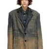 d-reg-s Akıcı gölgeli denim blazer d-reg-s Akıcı gölgeli denim blazer