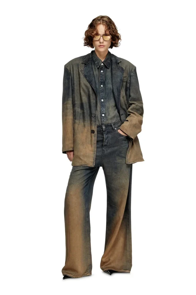 d-reg-s Akıcı gölgeli denim blazer d-reg-s Akıcı gölgeli denim blazer