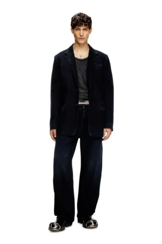 d-reger-d Hafif işlenmiş denim blazer