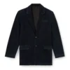 d-reger-d Hafif işlenmiş denim blazer