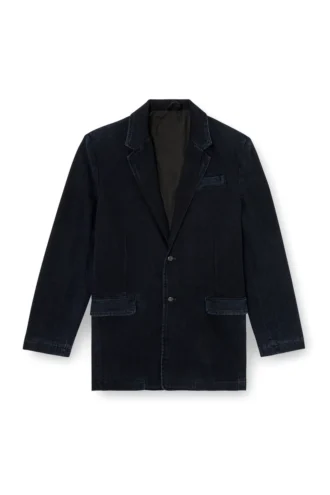 d-reger-d Hafif işlenmiş denim blazer