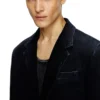 d-reger-d Hafif işlenmiş denim blazer