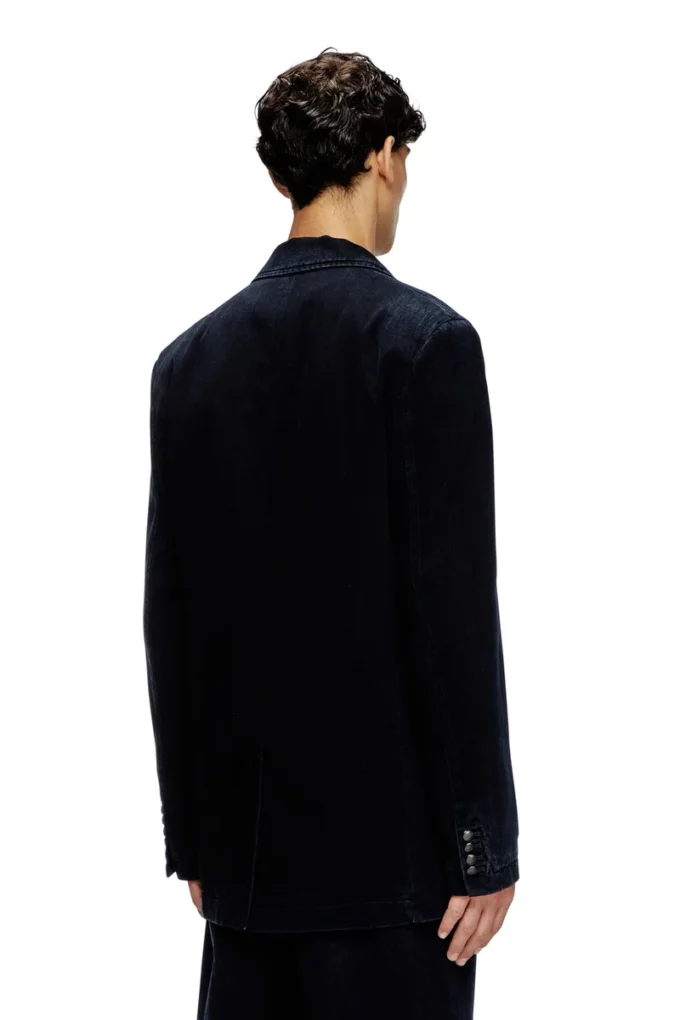 d-reger-d Hafif işlenmiş denim blazer