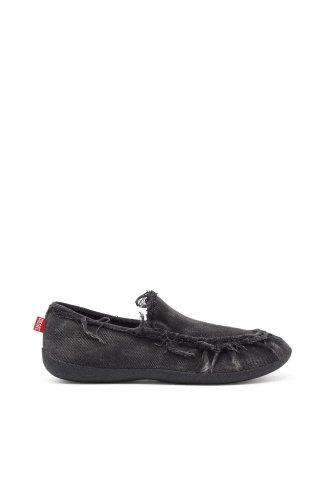 d-shock moc D-Shock-Yıpranmış denim loaferlar