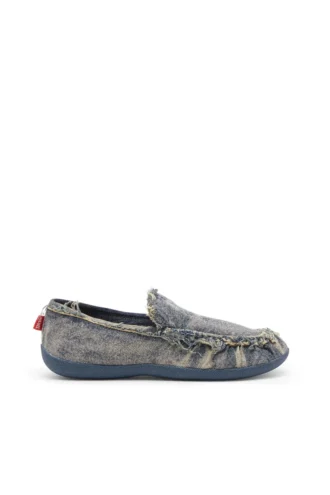 d-shock moc D-Shock-Yıpranmış denim loaferlar