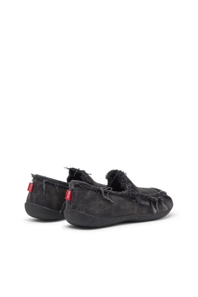 d-shock moc D-Shock-Yıpranmış denim loaferlar