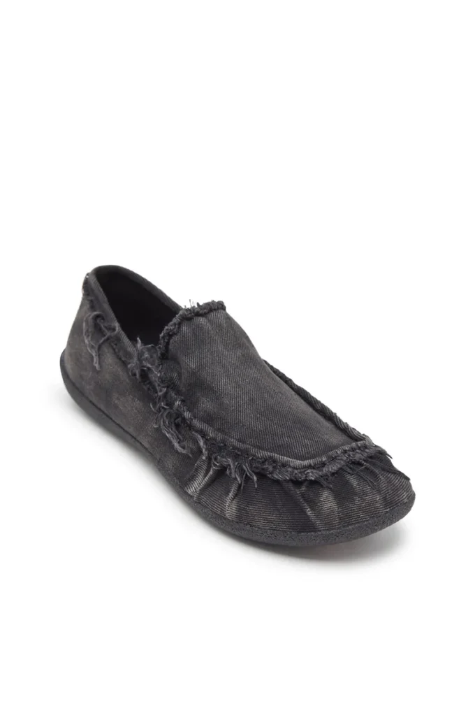 d-shock moc D-Shock-Yıpranmış denim loaferlar