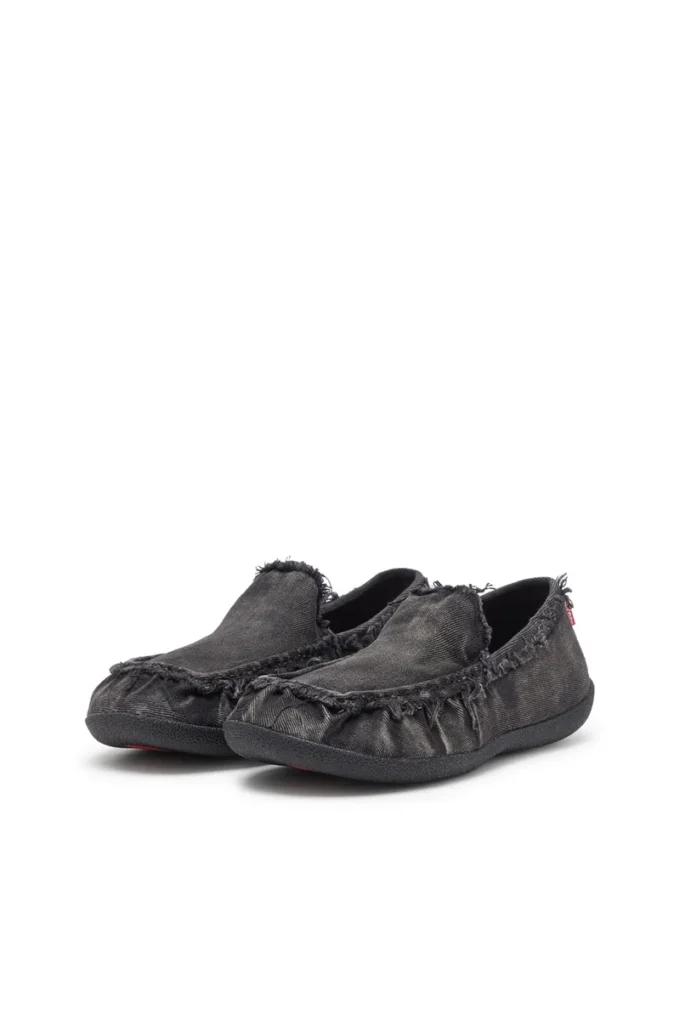 d-shock moc D-Shock-Yıpranmış denim loaferlar