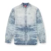 d-simp-fsh Eskitilmiş bal peteği desenli denim gömlek