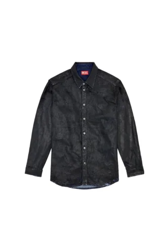 d-simply-fse Krakelé kaplamalı denim gömlek