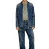 d-simply-re Rehab denim fermuarlı gömlek