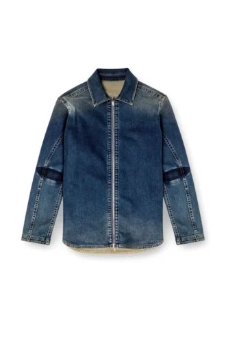 d-simply-re Rehab denim fermuarlı gömlek