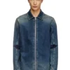 d-simply-re Rehab denim fermuarlı gömlek
