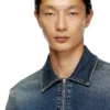 d-simply-re Rehab denim fermuarlı gömlek