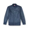 d-simply-s13 Akıcı Prince of Wales denim gömlek