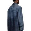 d-simply-s13 Akıcı Prince of Wales denim gömlek