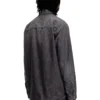 d-simply-s15 Nakışlı amblemli denim gömlek