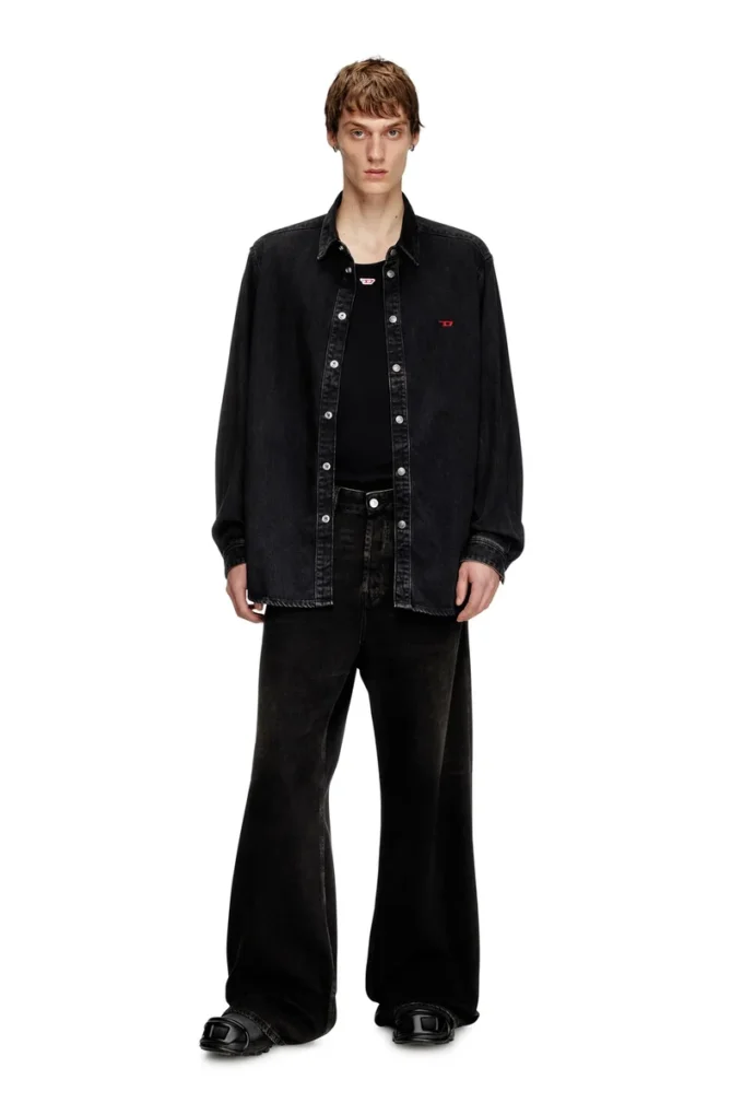d-simply Tencel denim gömlek