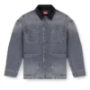 d-stack-u-l Kontrast yakalı, işlevsel tarzda denim ceket