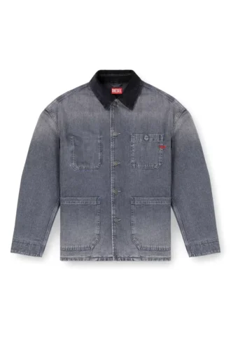 d-stack-u-l Kontrast yakalı, işlevsel tarzda denim ceket